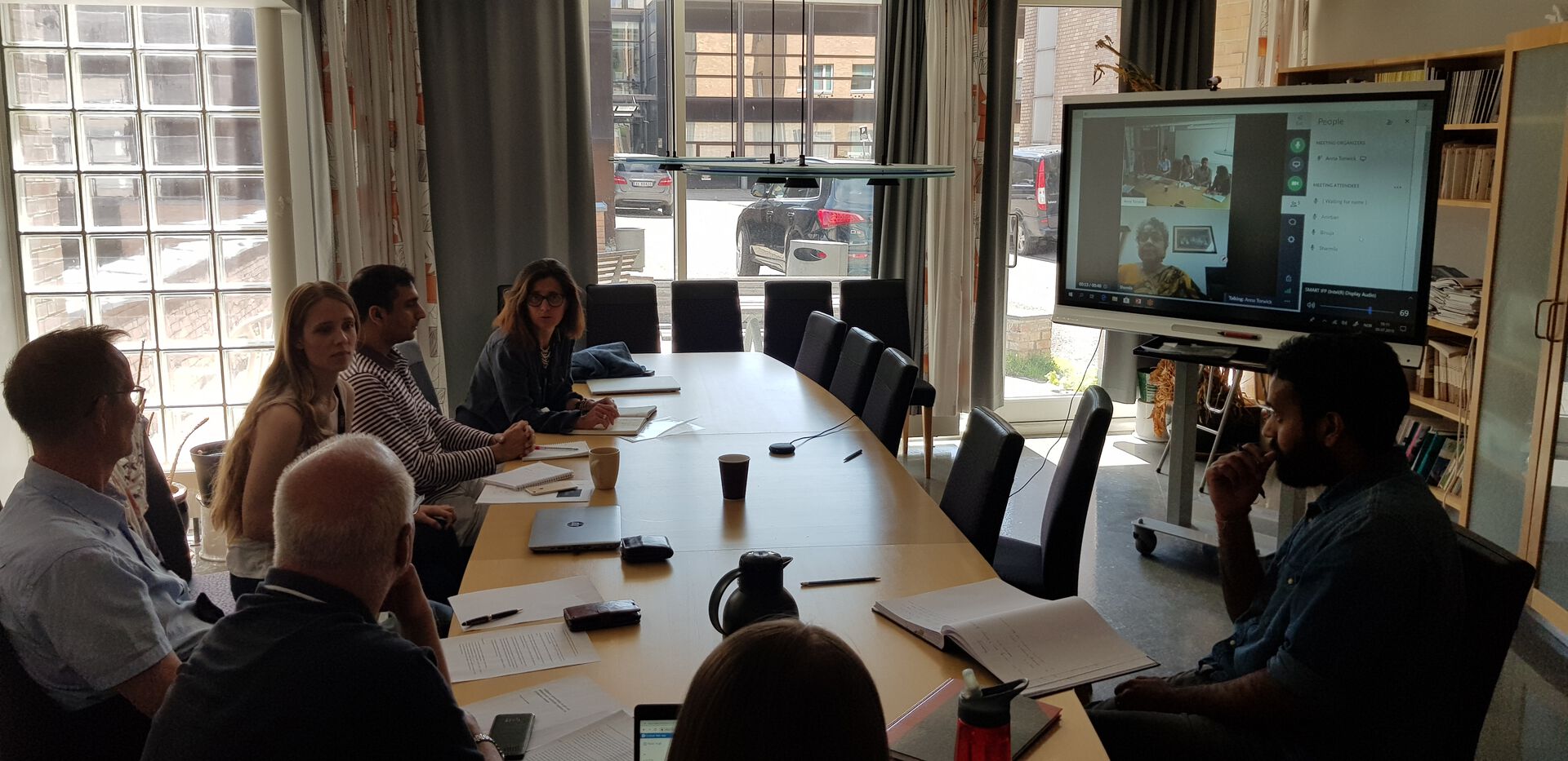 group meeting, skype